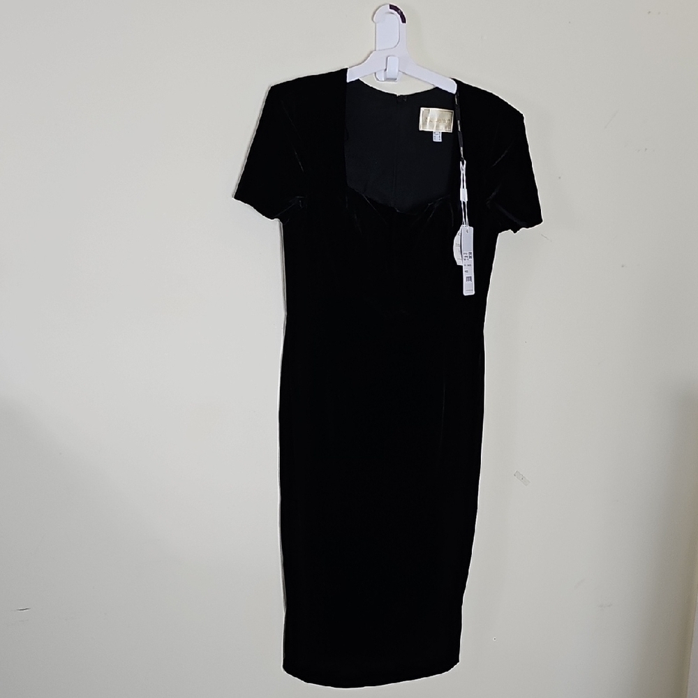 Elegant Black Velvet Dress